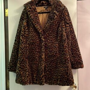 Torrid Leopard Print Fur Coat